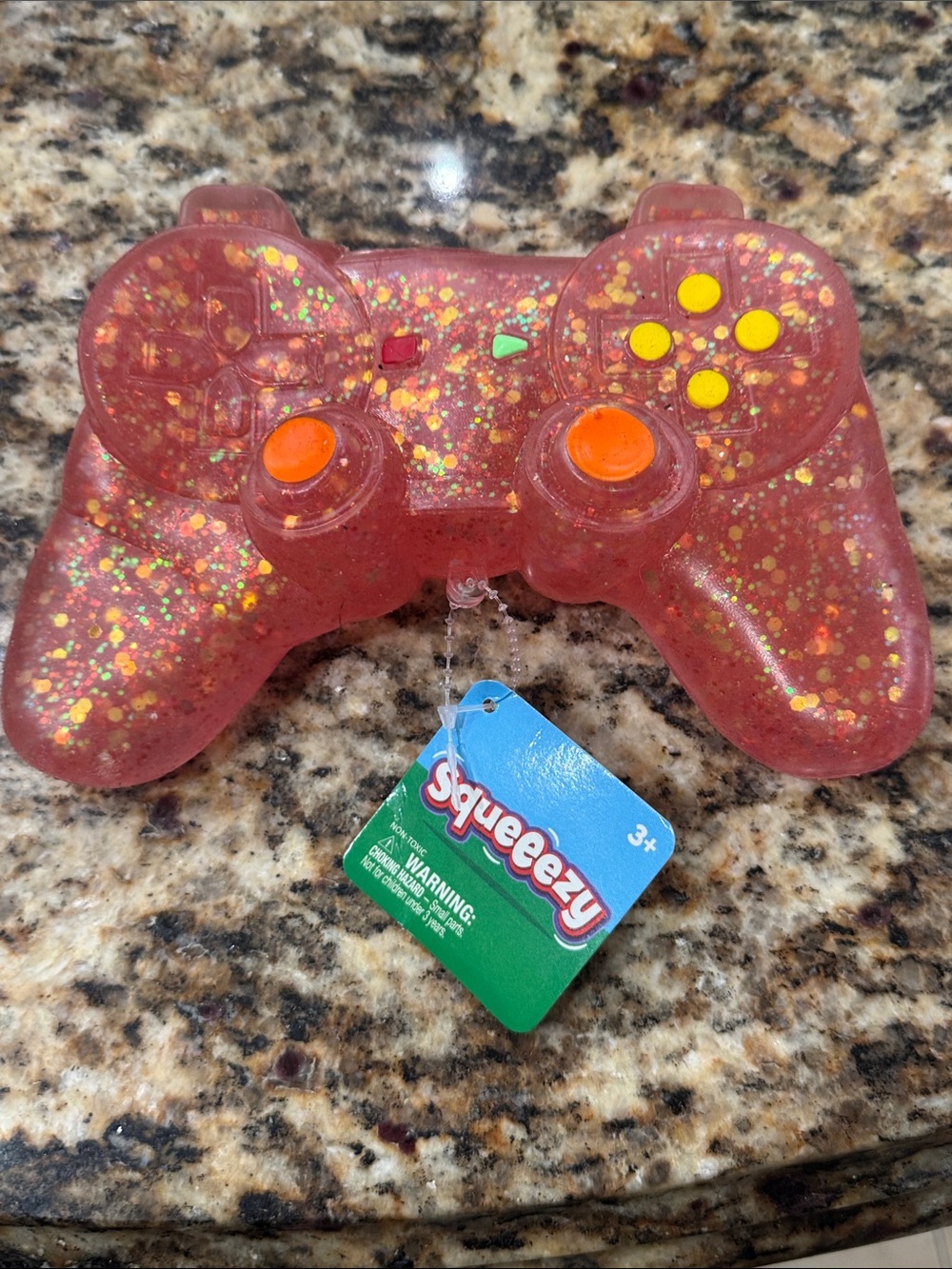 Squeeezy Game Controller Toy Glitter NEW